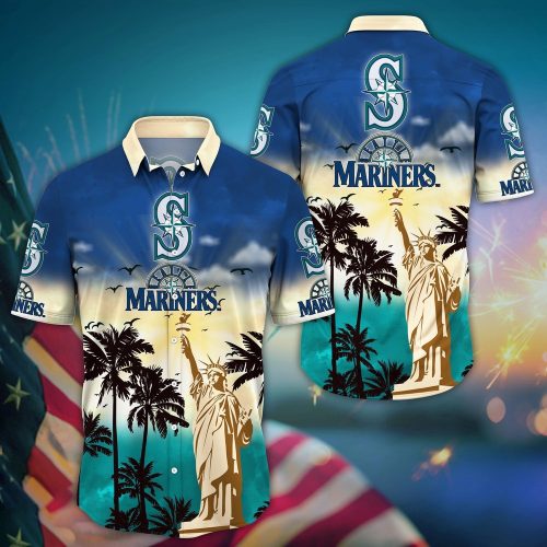 MLB Seattle Mariners Hawaii Shirt: Sunrise to Sunset for Cool Fans