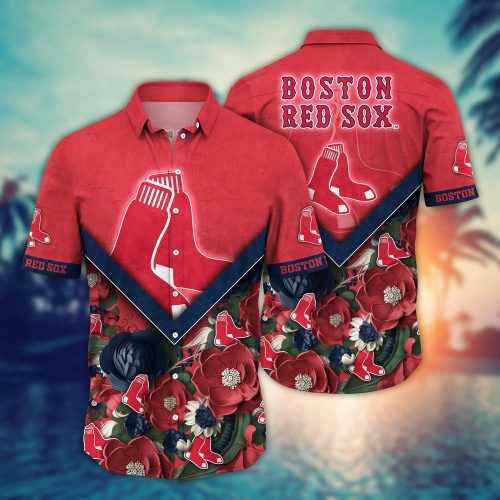 MLB Boston Red Sox Hawaiian Shirt: Summer Swing for Sport Fans!