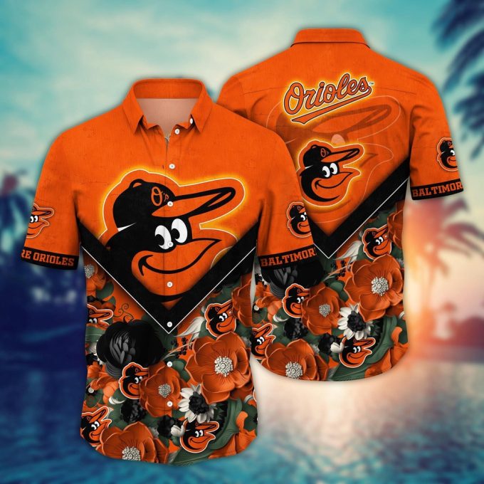 MLB Baltimore Orioles Hawaiian Shirt: Summer Swing for Sport Fans