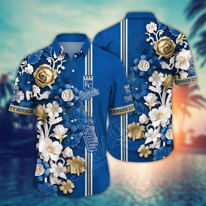 MLB Kansas City Royals Hawaiian Shirt: Luau League Fan Gear