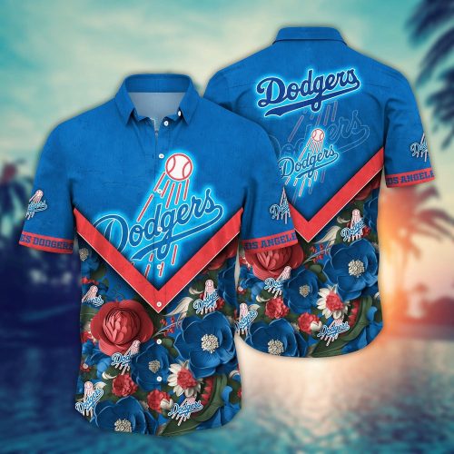 MLB Los Angeles Dodgers Hawaiian Shirt: Summer Swing for Sport Fans