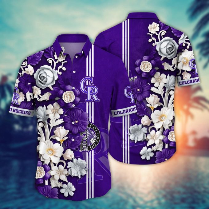 MLB Colorado Rockies Hawaiian Shirt – Luau League Looks for Sport Fans