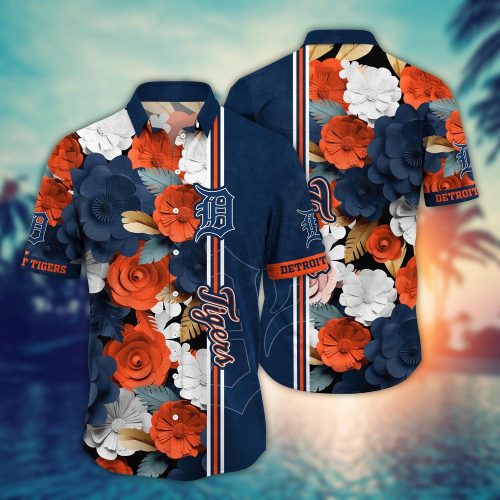 MLB Detroit Tigers Hawaiian Shirt: Floral Fashion Frenzy for Sport Fans