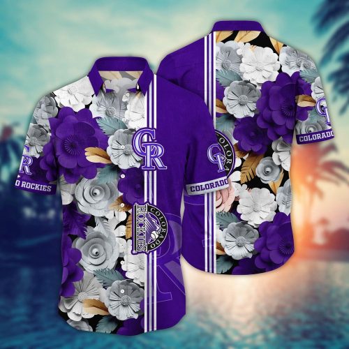 MLB Colorado Rockies Hawaiian Shirt: Floral Fashion for Sport Fans