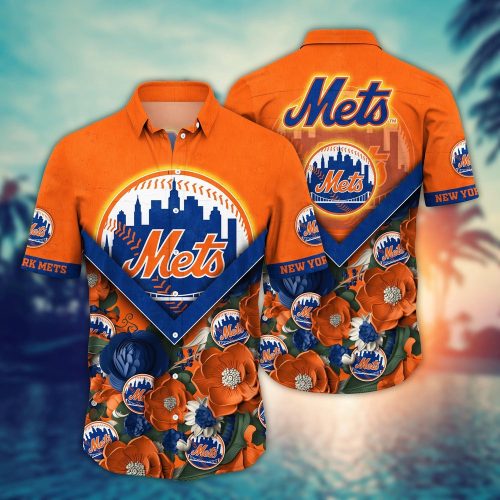 MLB New York Mets Hawaiian Shirt: Summer Swing for Sport Fans