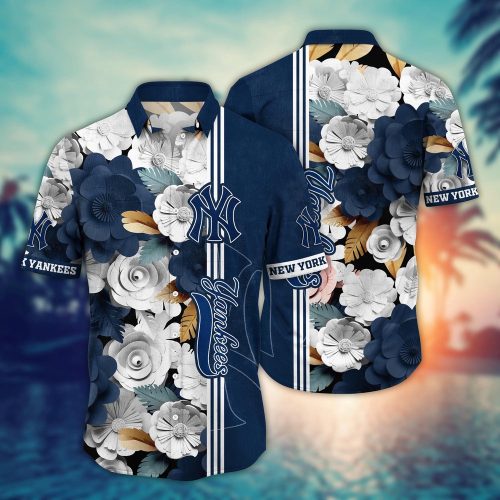 MLB New York Yankees Hawaiian Shirt: Floral Fashion Frenzy for Sport Fans