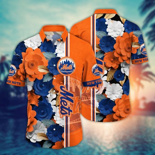 MLB New York Mets Hawaiian Shirt: Floral Fashion Frenzy for the Ultimate Sport Fan