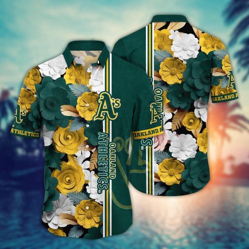 MLB Oakland Athletics Floral Hawaiian Shirt: Perfect Fashion for Sports Fans