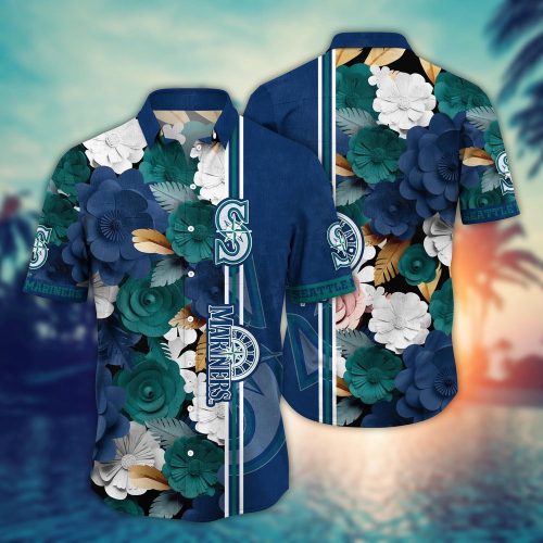 MLB Seattle Mariners Hawaiian Shirt: Floral Fashion Frenzy for Sport Fans