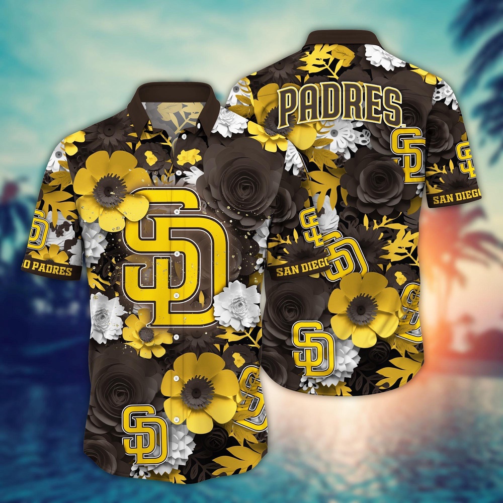 MLB San Diego Padres Hawaiian Shirt: Diamond Dreams for True Sport Fans MLB San Diego Padres Hawaiian Shirt: Diamond Dreams for True Sport Fans