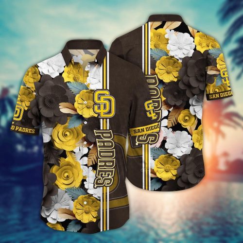 MLB San Diego Padres Hawaiian Shirt: Floral Fashion Frenzy for Sport Fans