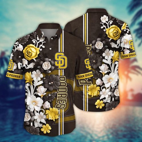 MLB San Diego Padres Hawaiian Shirt - Luau League Sport Fan Gear