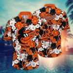 MLB Baltimore Orioles Hawaiian Shirt: Floral Fusion Fashion for Fans