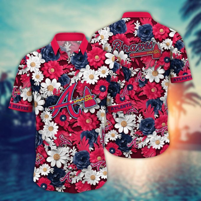 MLB Atlanta Braves Hawaiian Shirt – Floral Fusion Fashion for Fans