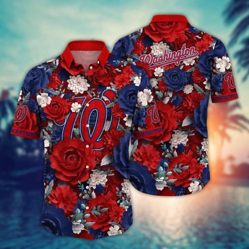 MLB Washington Nationals Hawaiian Shirt - Home Run Style for Sport Fans