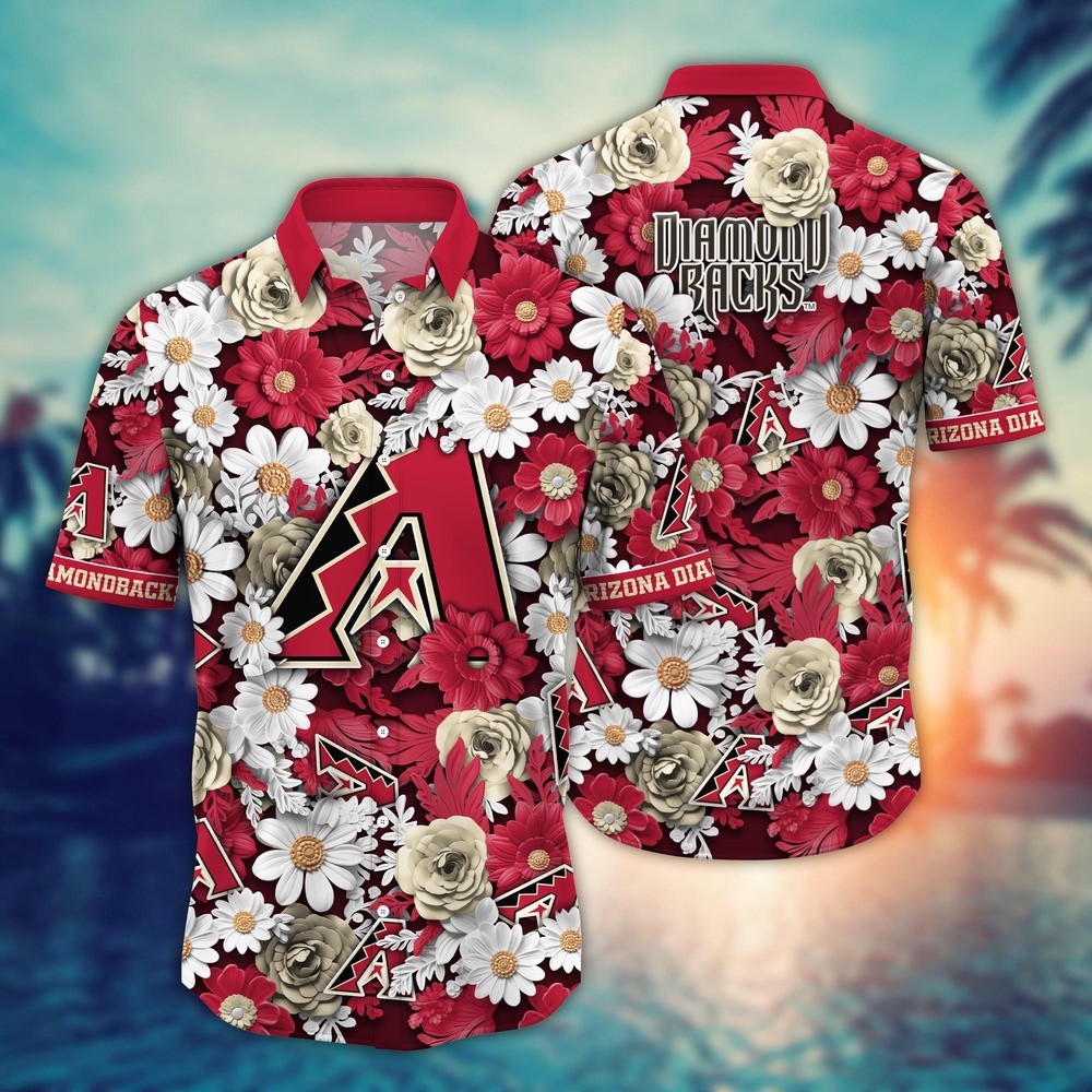 MLB Arizona Diamondbacks Hawaiian Shirt: Floral Fusion Fashion for Fans MLB Arizona Diamondbacks Hawaiian Shirt: Floral Fusion Fashion for Fans