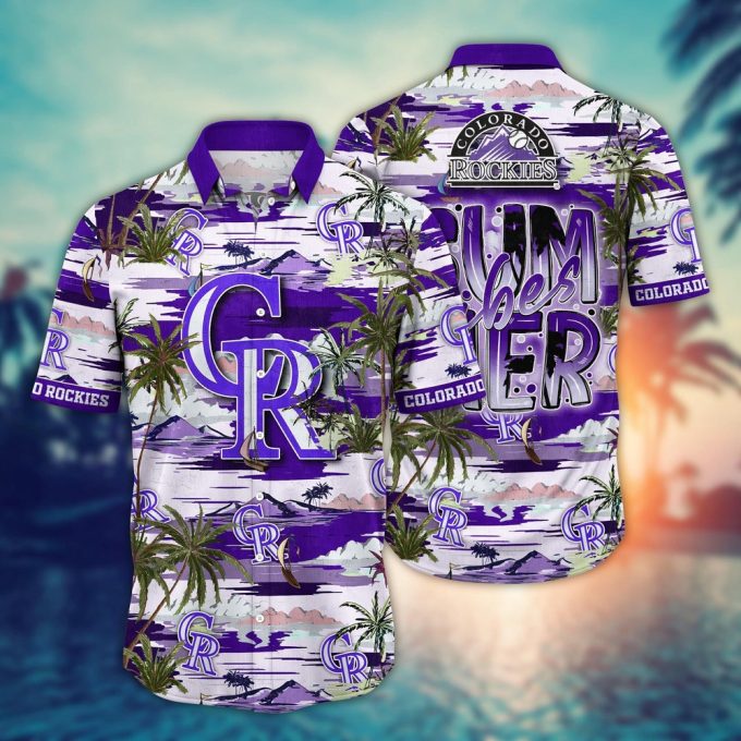 MLB Colorado Rockies Hawaiian Shirt: Flower Grand Slam for Fans