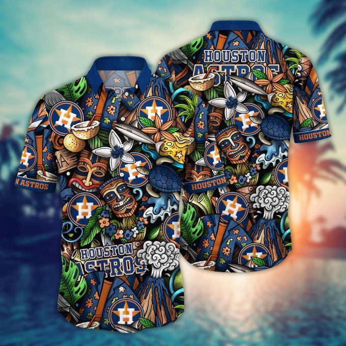 MLB Houston Astros Hawaiian Shirt: Flower Strike Fan Style Statement