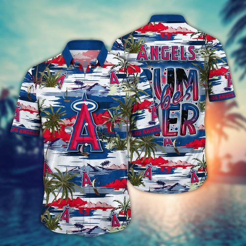 MLB Los Angeles Angels Hawaiian Shirt: Flower Grand Slam Fan Flair
