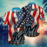 MLB Miami Marlins Hawaiian Shirt: Floral Swing into Chic Fan Fashion