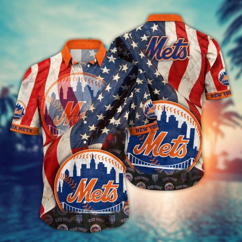 MLB New York Mets Hawaiian Shirt: Floral Swing for Stylish Fans
