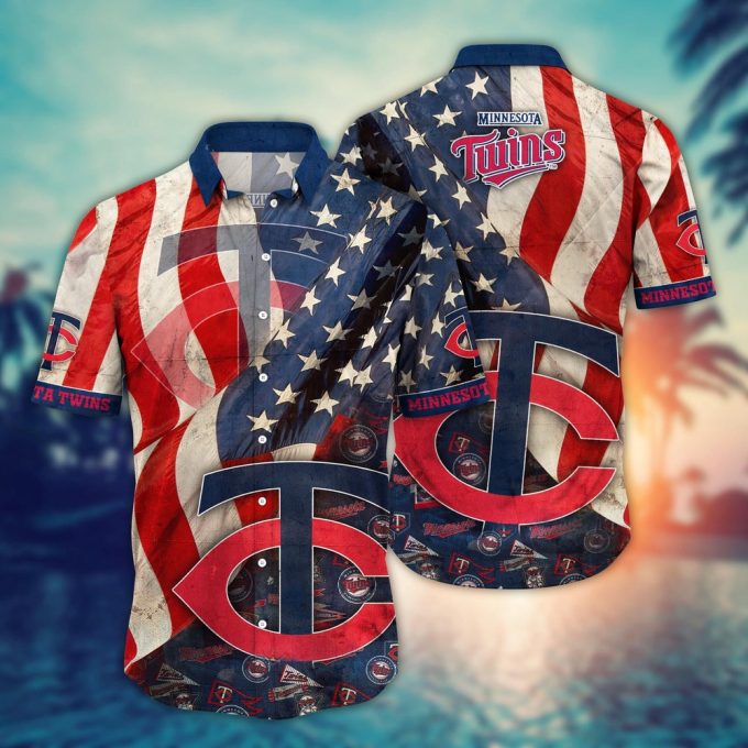 MLB Minnesota Twins Hawaiian Shirt: Floral Swing Chic for Fans