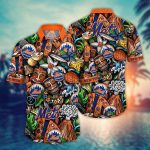 MLB New York Mets Hawaiian Shirt: Make a Style Statement with Flower Strike Design
