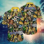 Milwaukee Brewers Hawaiian Shirt: Make a Floral Style Statement!