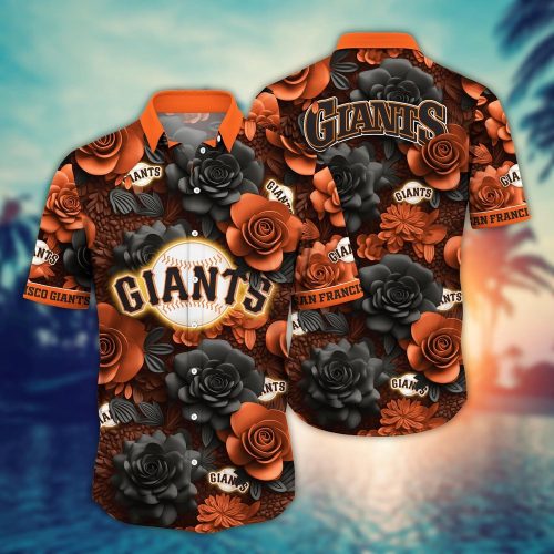 MLB San Francisco Giants Hawaiian Shirt - Stylish Aloha Flower Design for Fans