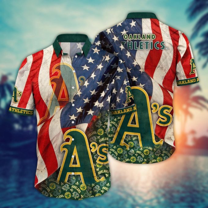 MLB Oakland Athletics Hawaiian Shirt: Swing into Hawaiian Chic for Fans