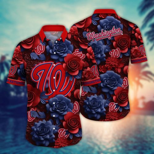 MLB Washington Nationals Hawaiian Shirt: Aloha Style for Fans!