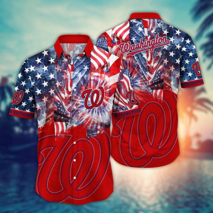 MLB Washington Nationals Hawaiian Shirt – Game Day Aloha Style for Fans