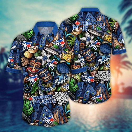 MLB Toronto Blue Jays Hawaiian Shirt: Make a Style Statement with Flower Strike Design!