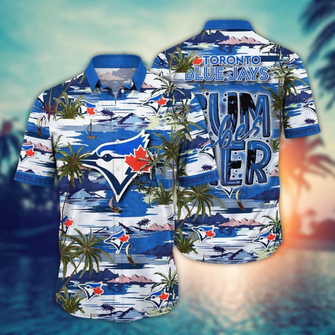 MLB Toronto Blue Jays Hawaiian Shirt – Grand Slam Floral Design for Fans