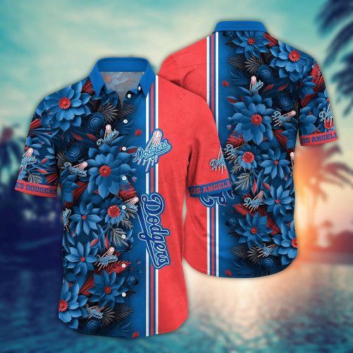 MLB Los Angeles Dodgers Hawaiian Shirt: Steal Bases Steal Show - Perfect for Fans