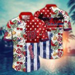 MLB Washington Nationals Hawaiian Shirt: Flower Home Run Threads for Fans