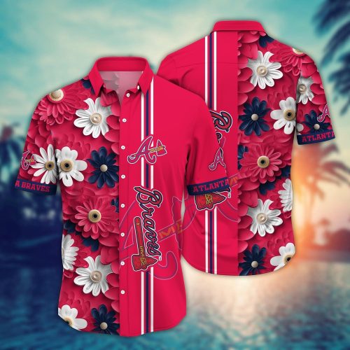 MLB Atlanta Braves Hawaiian Shirt: Floral Finesse for Sports Fans
