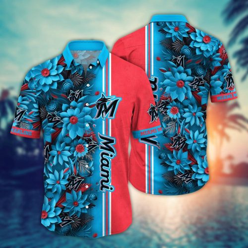 MLB Miami Marlins Hawaiian Shirt: Steal The Bases Steal The Show - Perfect for Fans