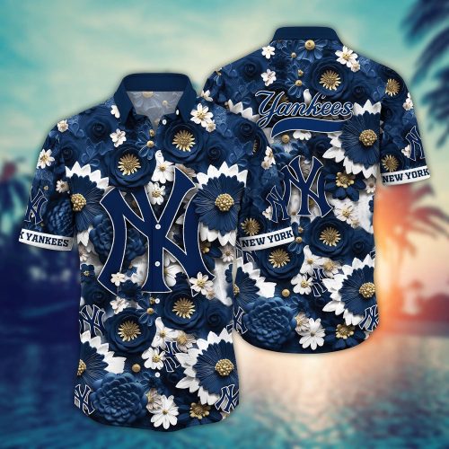 MLB New York Yankees Hawaiian Shirt: Stylish Fan Favorite for Baseball Enthusiasts