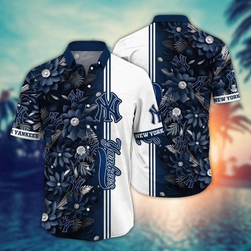 MLB New York Yankees Hawaiian Shirt: Steal The Bases Steal The Show! Perfect for Fans!