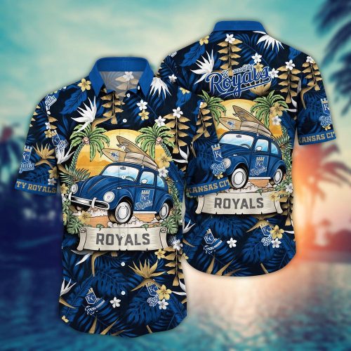 MLB Kansas City Royals Hawaiian Shirt - Perfect for Sports Fans in Summer Heatwave