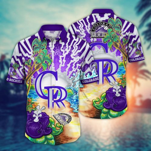 MLB Colorado Rockies Hawaiian Shirt: Diamond Dreamscape for Sports Fans!
