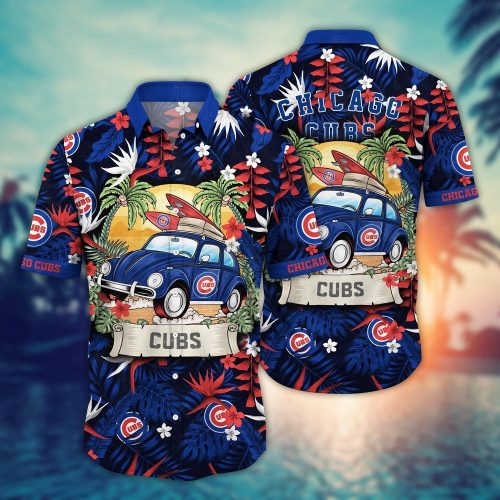 MLB Chicago Cubs Hawaiian Shirt - Perfect for Summer Heatwave Fans!