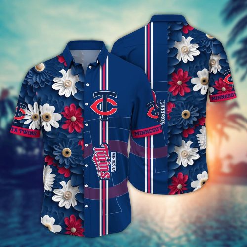 MLB Minnesota Twins Hawaiian Shirt: Floral Finesse for Sports Fans