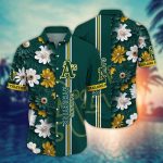 MLB Oakland Athletics Hawaiian Shirt: Floral Finesse for Sports Fans