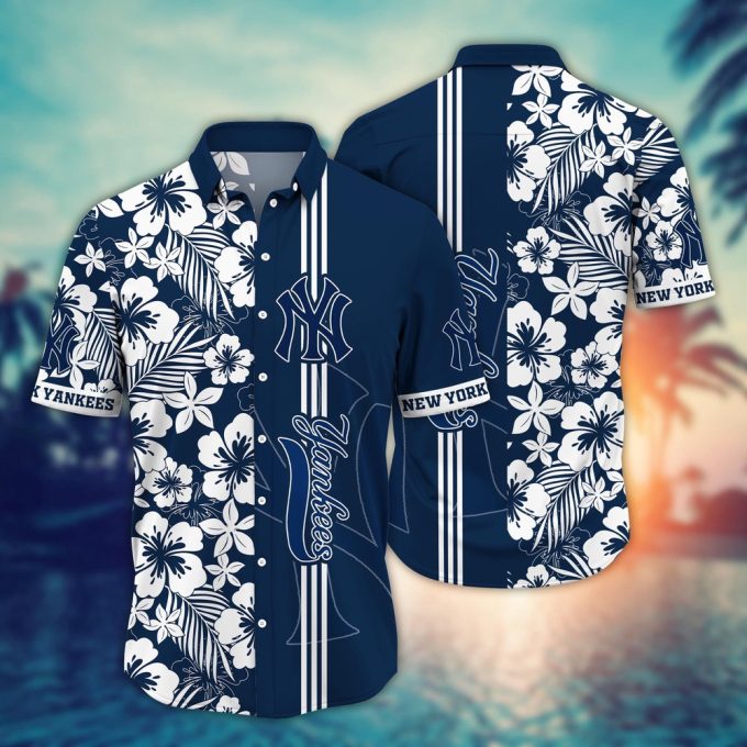 MLB New York Yankees Hawaiian Shirt: Swing Into Summer with Style!