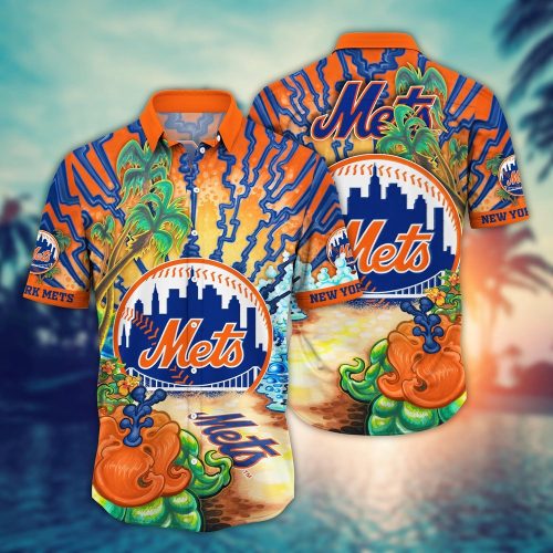 MLB New York Mets Hawaiian Shirt: Diamond Dreamscape for Sports Fans