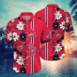 MLB St Louis Cardinals Hawaiian Shirt: Floral Finesse for Sports Fans