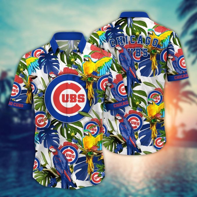MLB Chicago Cubs Hawaiian Shirt: Victory In Bloom Fan Gift