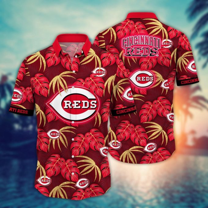 MLB Cincinnati Reds Hawaiian Shirt: Floral Symphony Gift For Fans